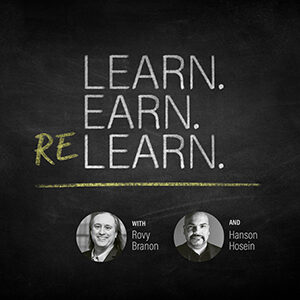 Show logo for Learn Earn Relearn podcast