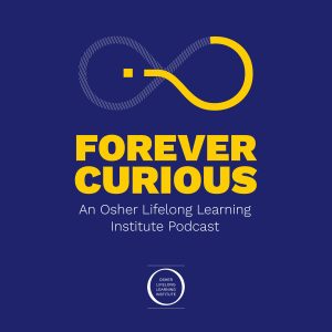 logo for Forever Curious with Osher Lifelong Learning at UW podcast